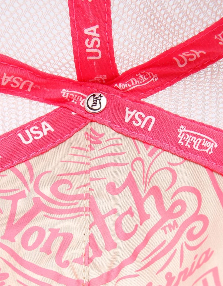 Staple Trucker Cotton Pink Caps