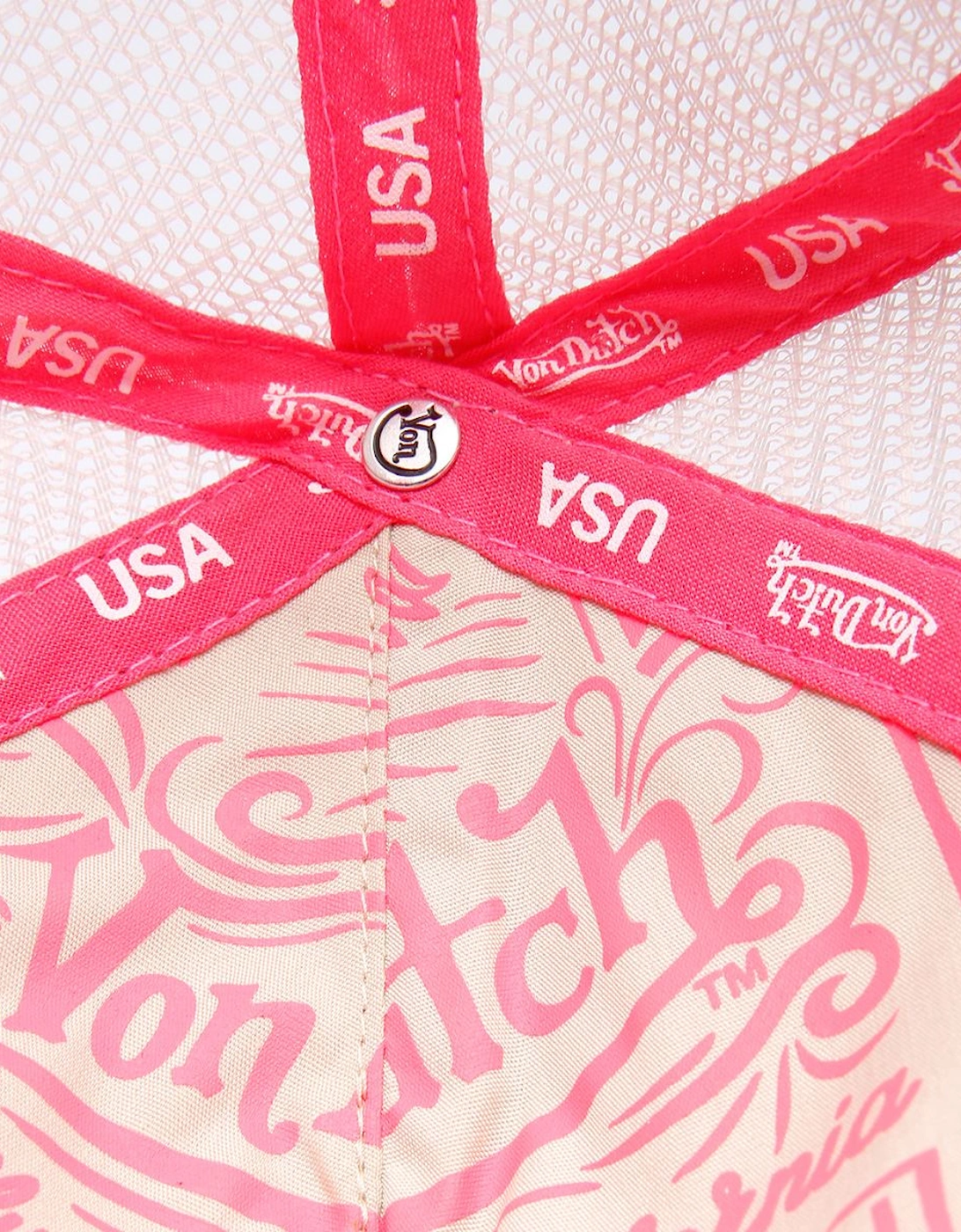 Staple Trucker Cotton Pink Caps