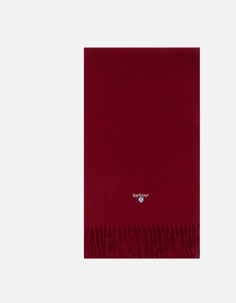 Plain Navy Lambswool Scarf