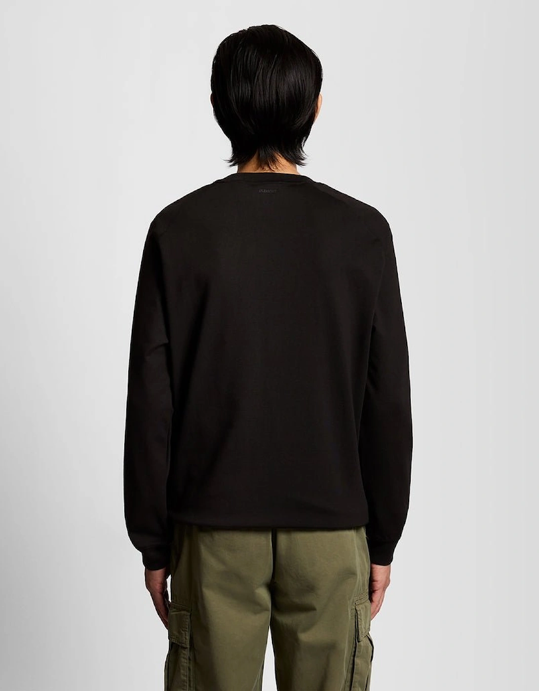 Half Raglan Sleeve Panneled Sweatshirt