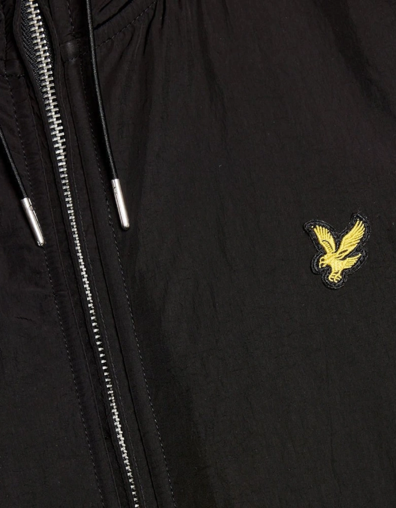 Half Raglan Sleeve Panneled Hoodie