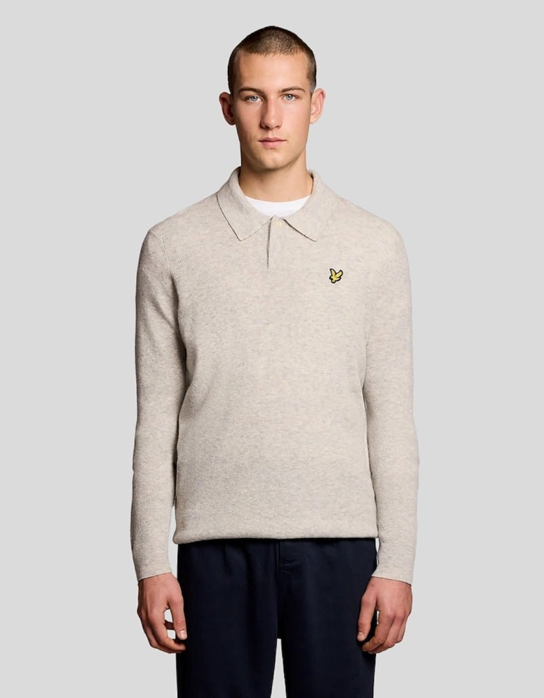 Lambswool Blend Rugby Jumper