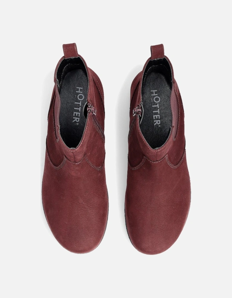 Exeter Womens Low Wedge Boots