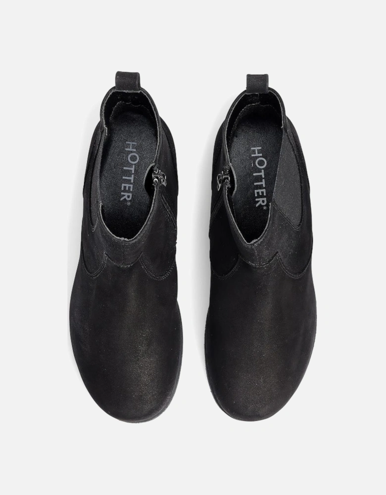 Exeter Womens Low Wedge Boots