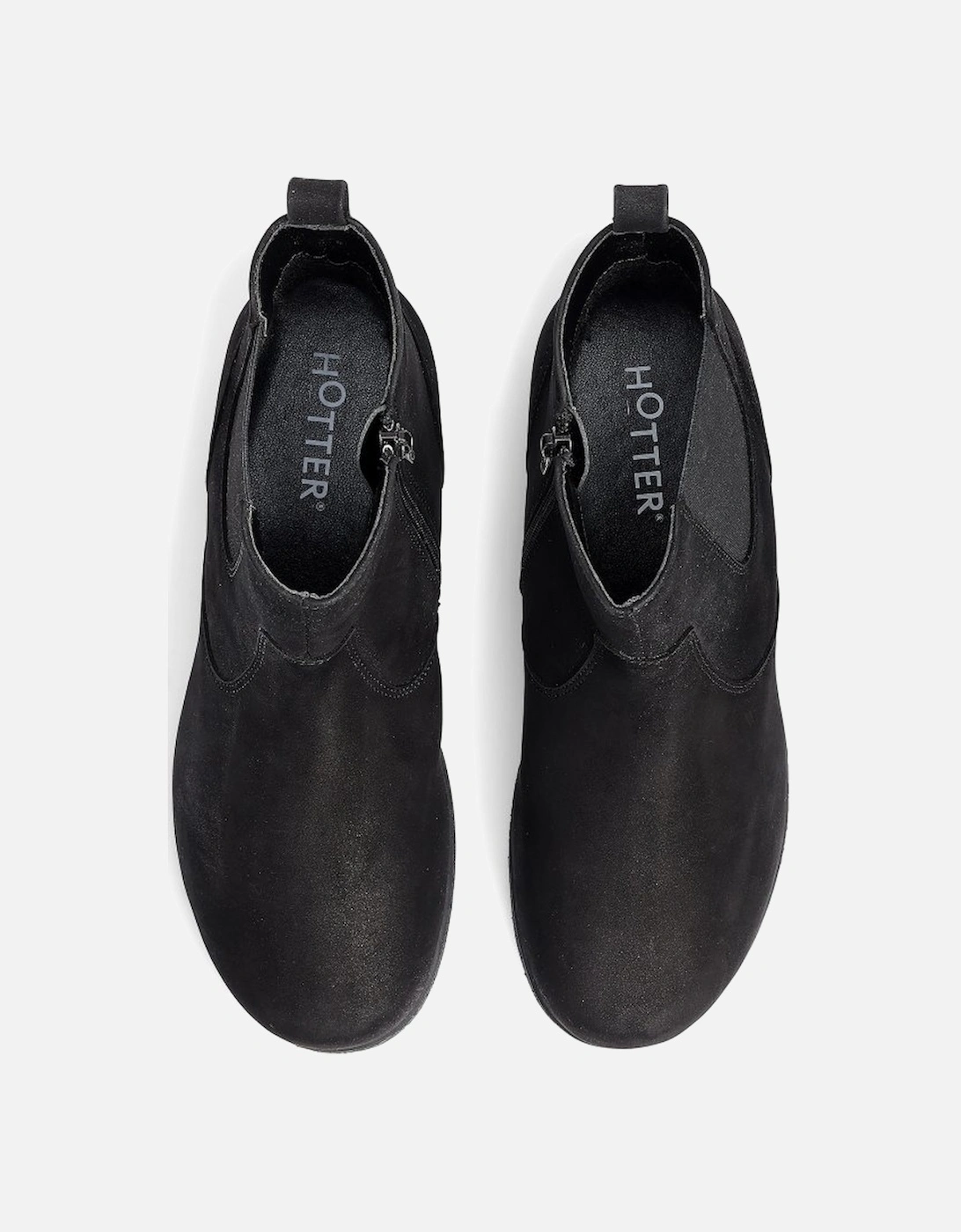 Exeter Womens Low Wedge Boots