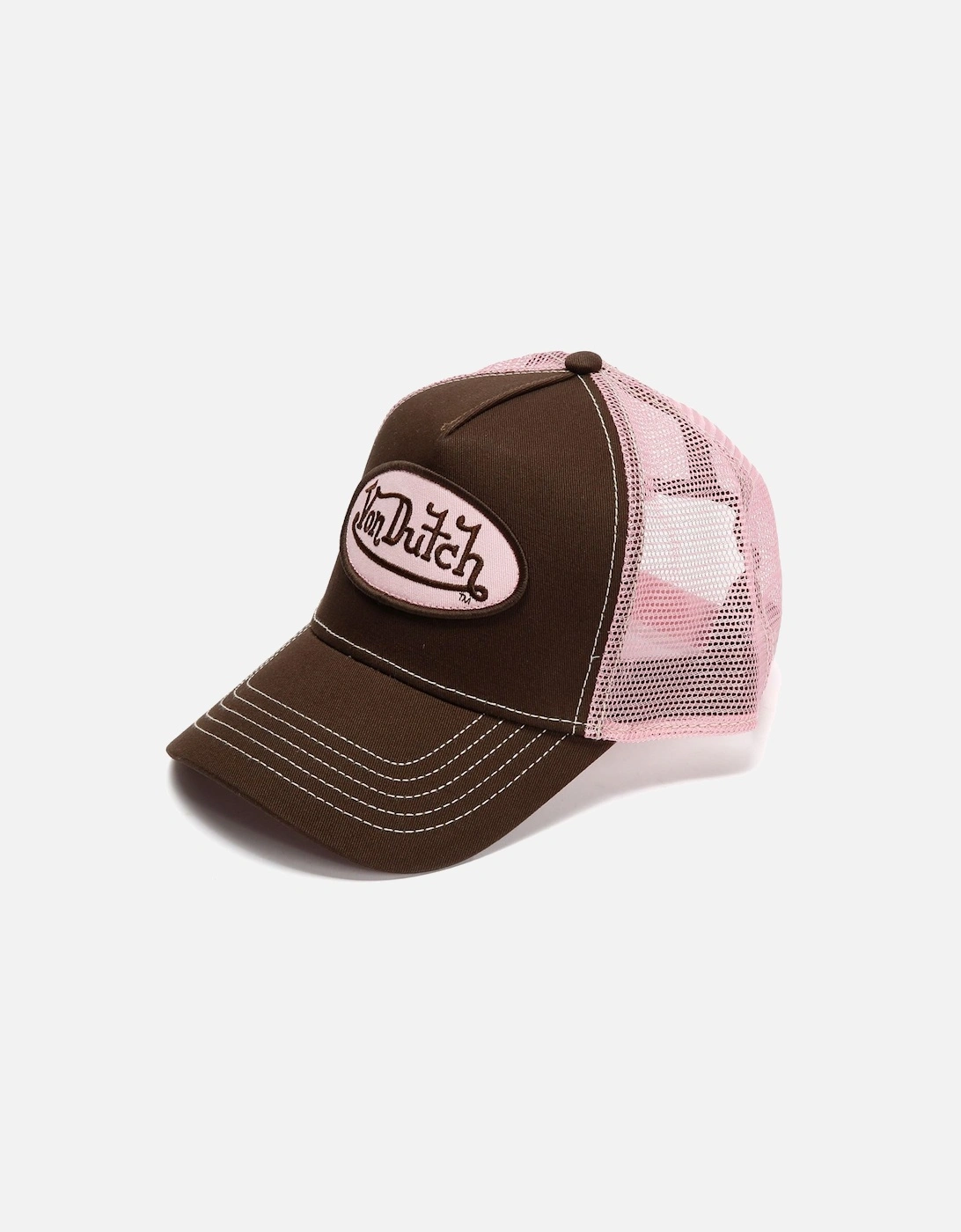 Staple Trucker Cotton Choc/Pink Caps