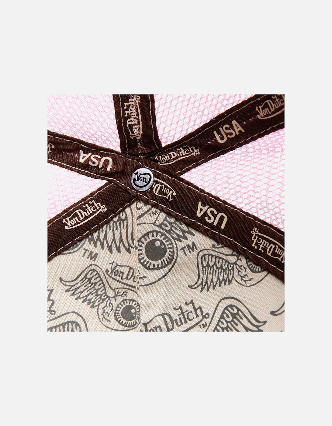 Staple Trucker Cotton Choc/Pink Caps