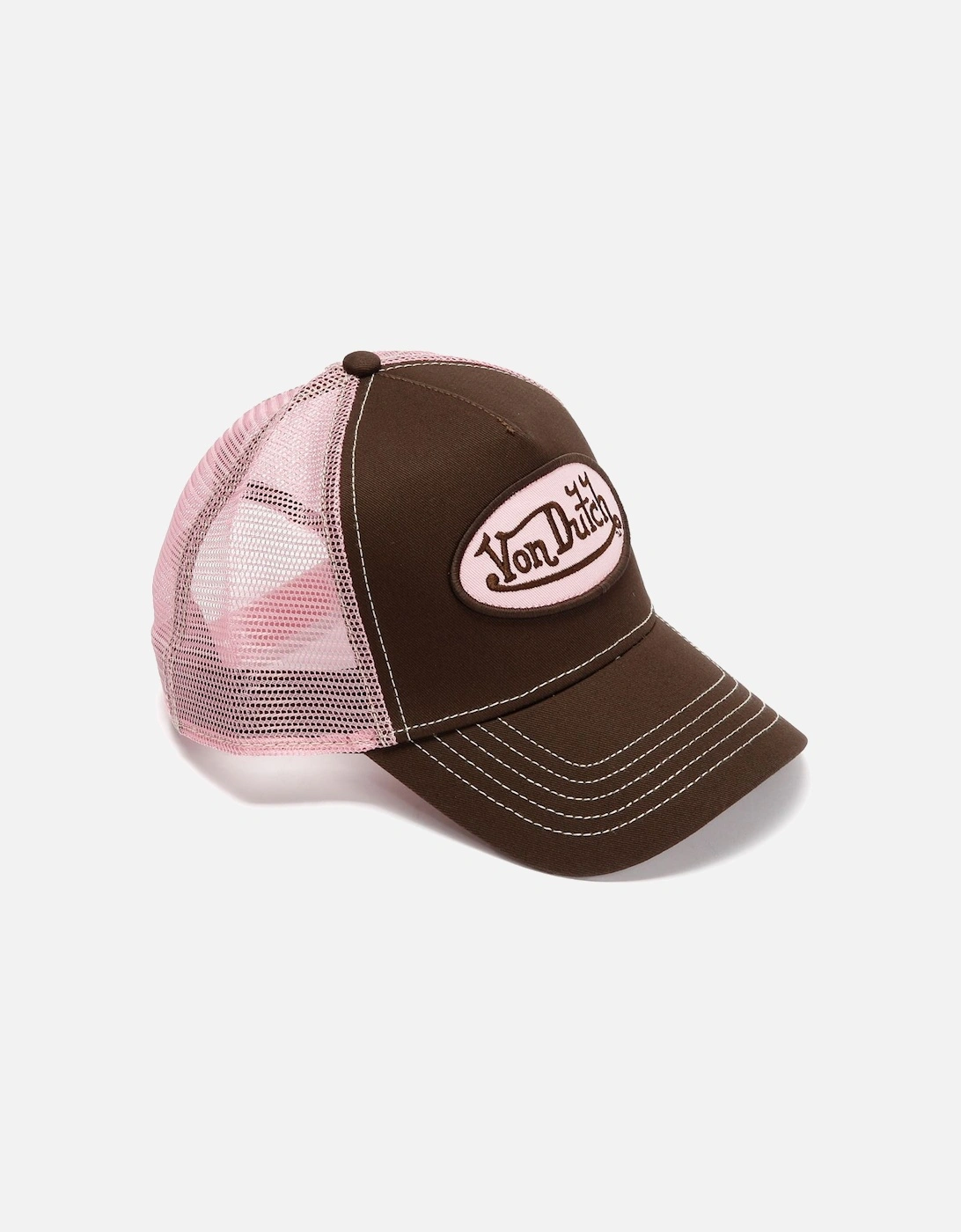 Staple Trucker Cotton Choc/Pink Caps