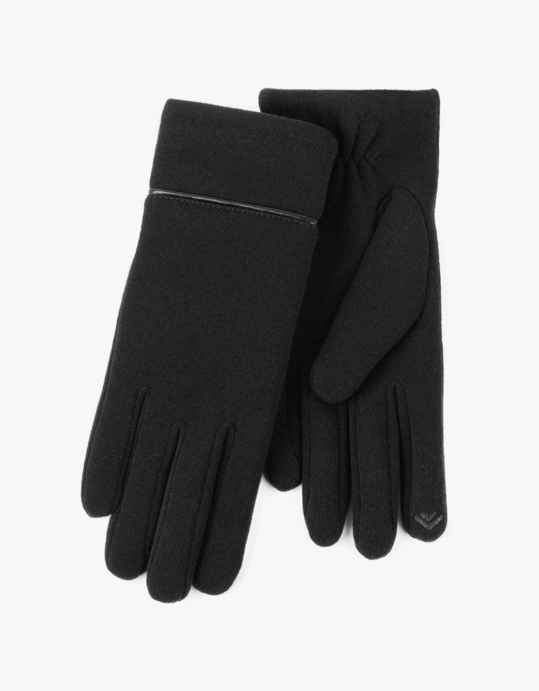 Isotoner THERMAL SMARTOUCH PIPING Womens Gloves Black, 2 of 1