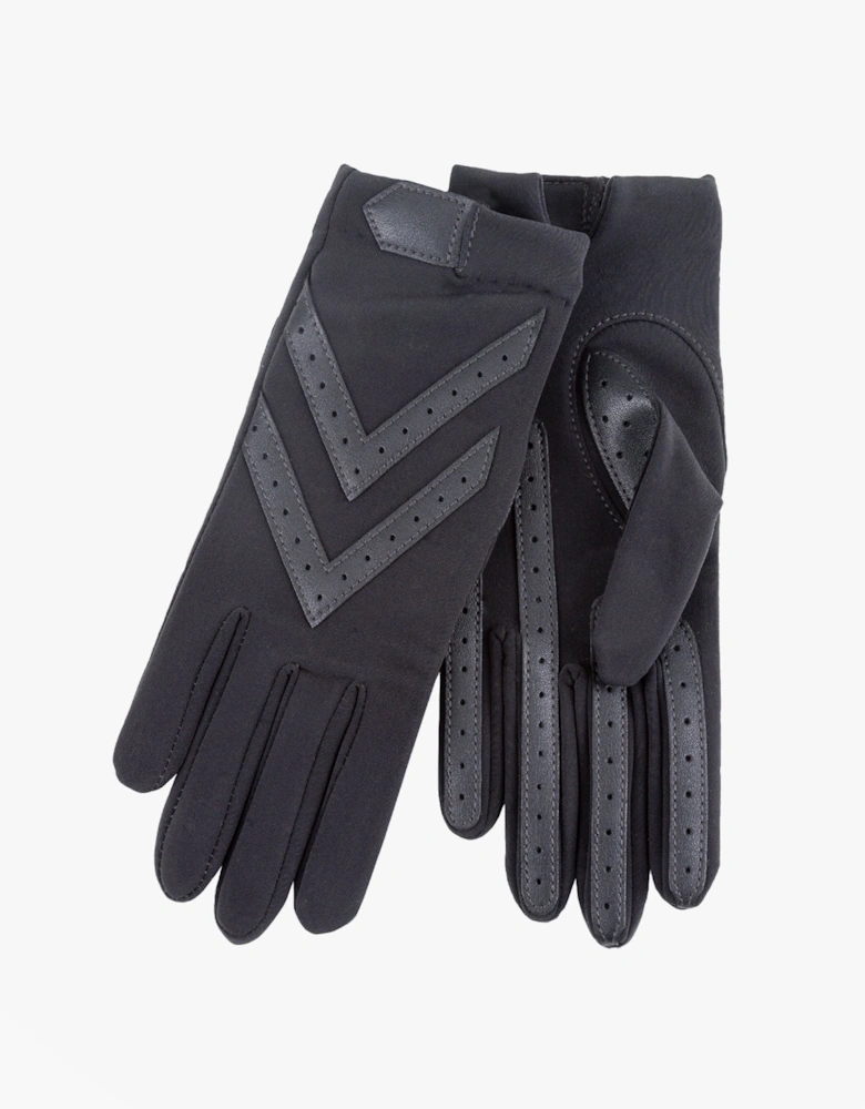 Isotoner ORIGINAL STRETCH GLOVE WITH SMARTOUCH Womens Gloves Charcoal