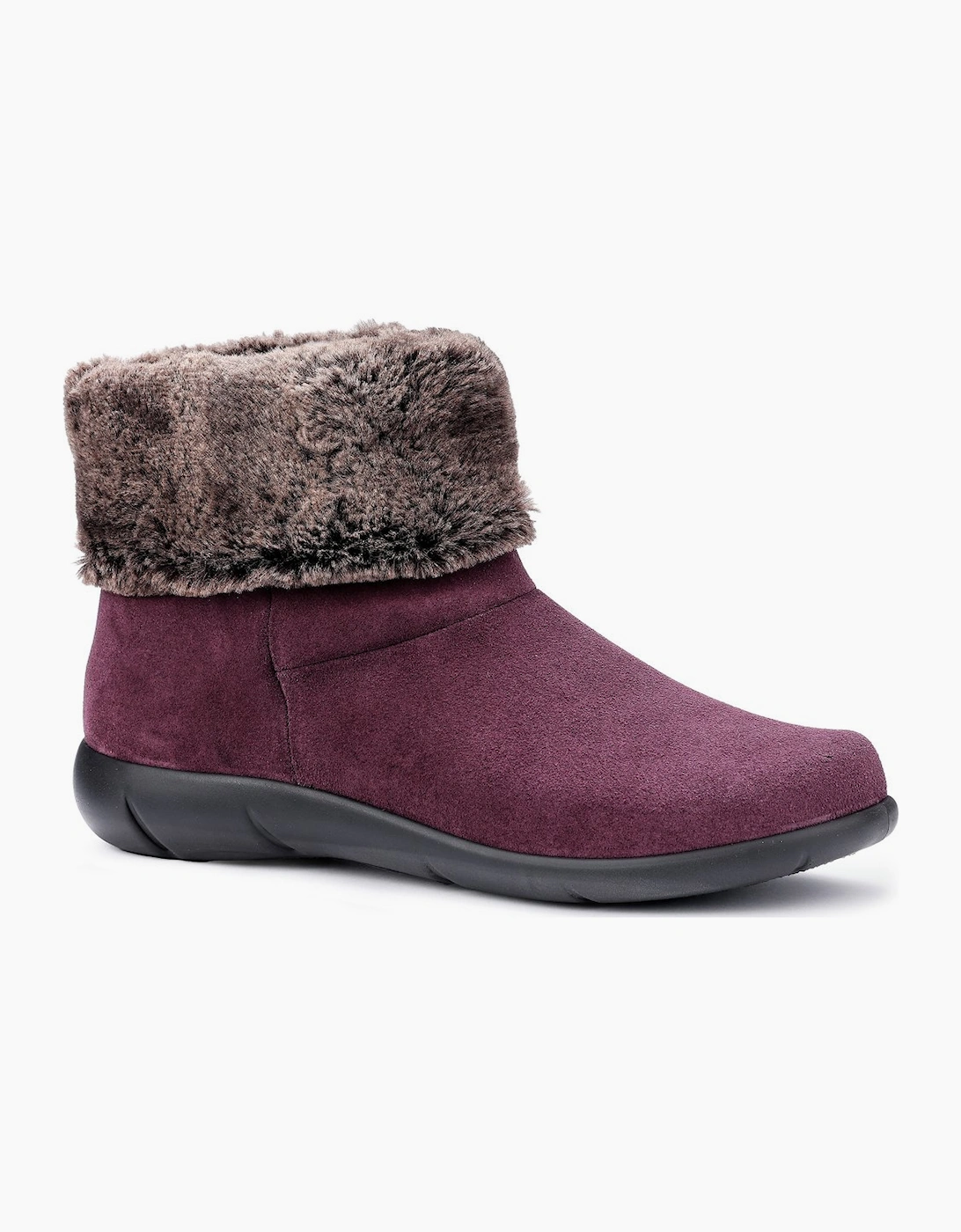 Hotter Women's Romance II Wide Fit Ankle Boots - Red - Size: 5