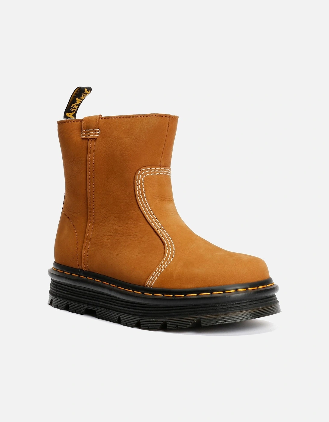 Dr. Martens Zebzag Rigger Milled Nubuck Women's Desert Brown Boots