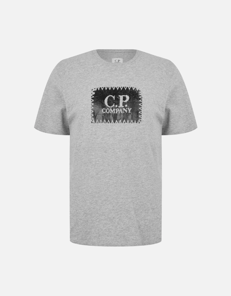 Block Logo T Shirt Grey