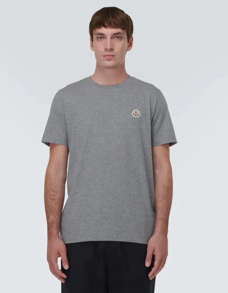 Moncler. Logo T Shirt Grey