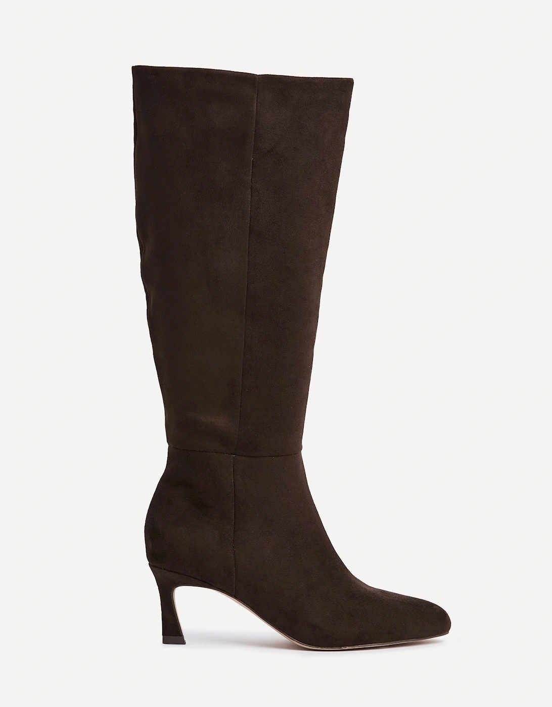Rush Brown Faux Suede High Leg Stiletto Boots, 2 of 1