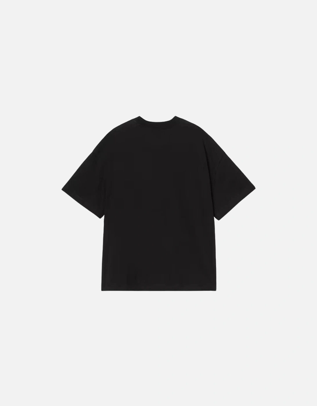 S/S Deconstructed Label T-Shirt - Black