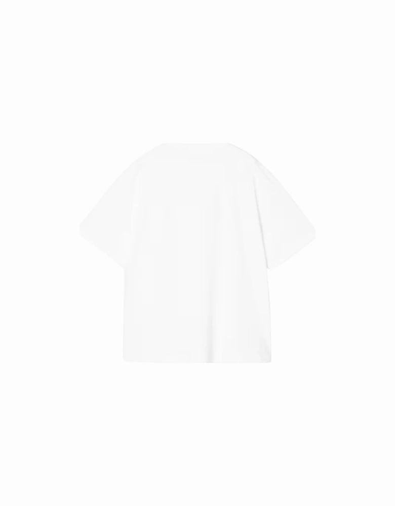 S/S Deconstructed Label T-Shirt - White