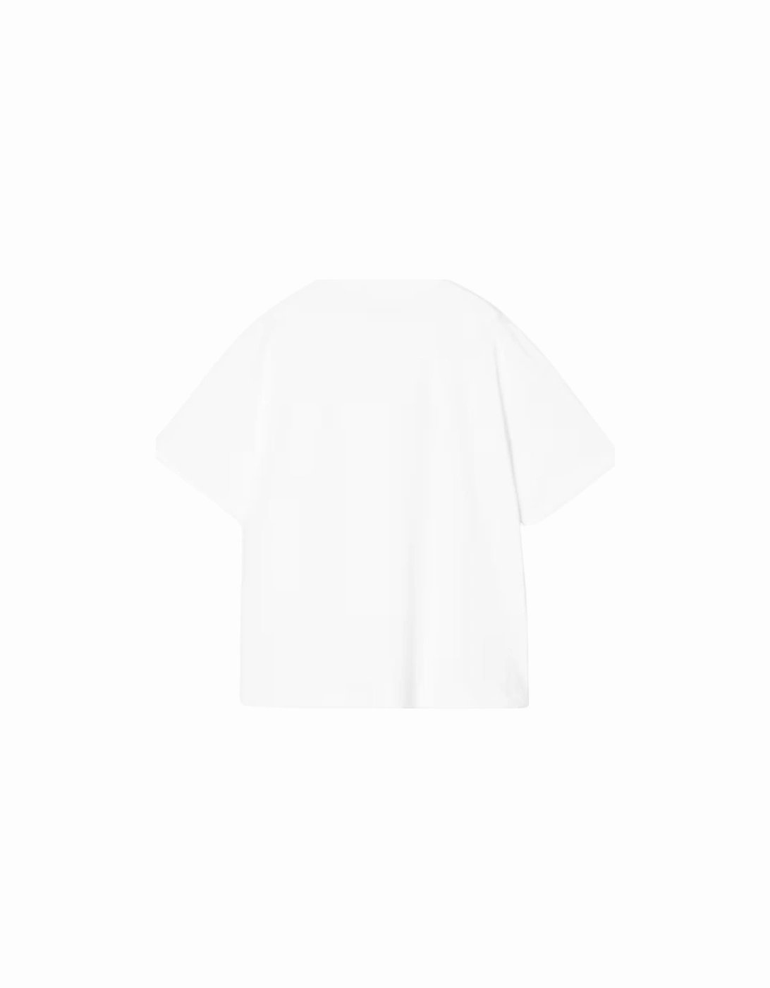S/S Deconstructed Label T-Shirt - White