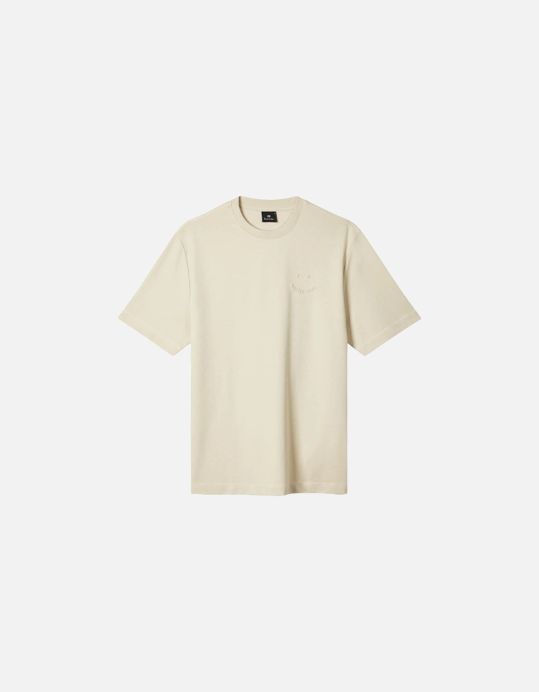 Casual Fit Happy T-Shirt - Off White
