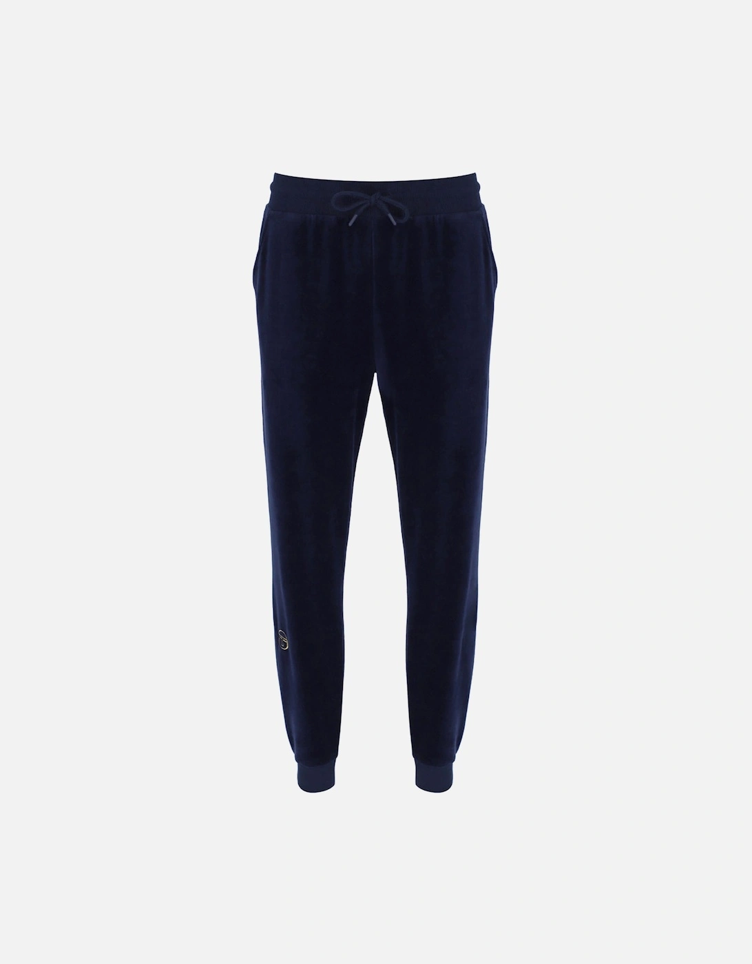 Court Velour Track Pant Joggers Maritime Blue/Gardenia, 4 of 3