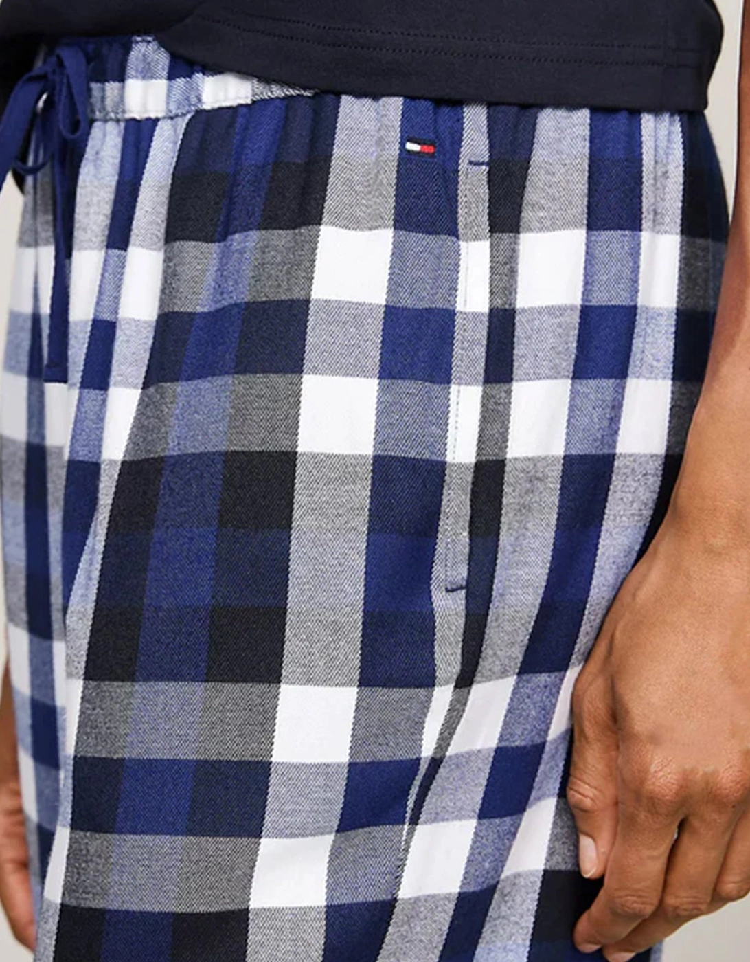 ORIGINAL Womens Flannel Pants Heritage Check Midi Blue Ink