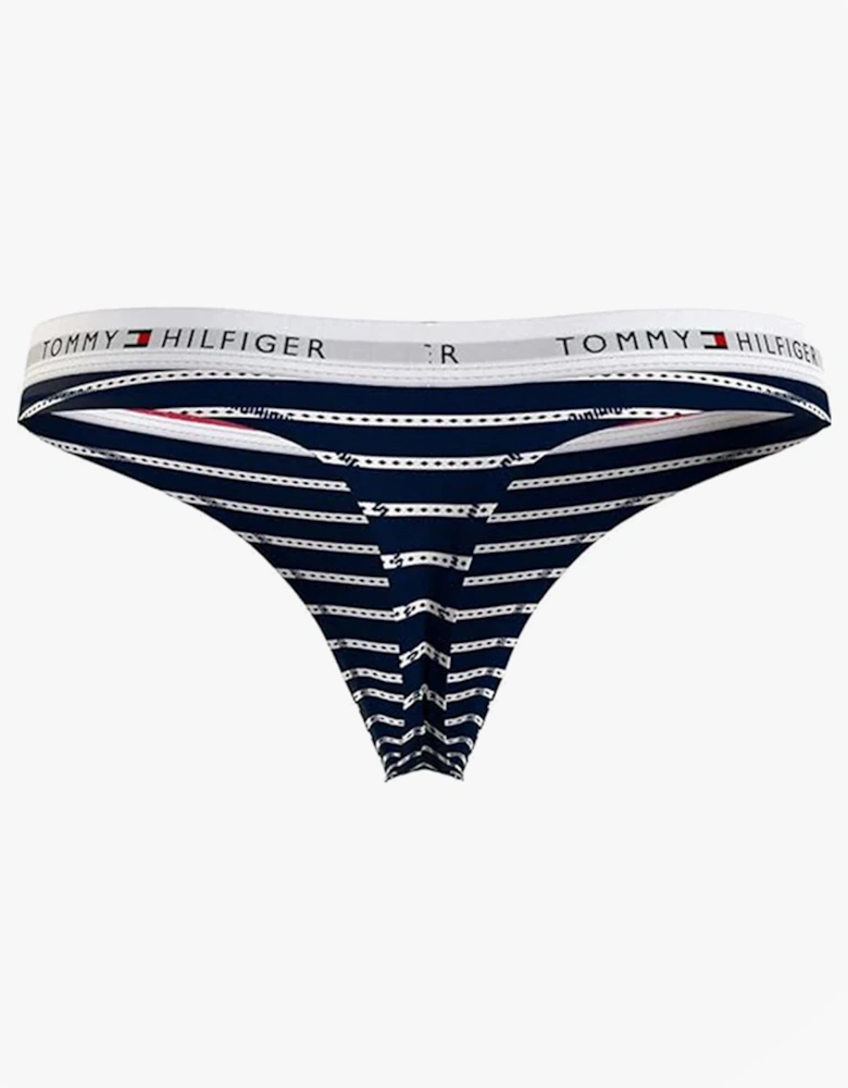 BIKINI PRINT Womens Underwear Argyle Stripe Desert Sky