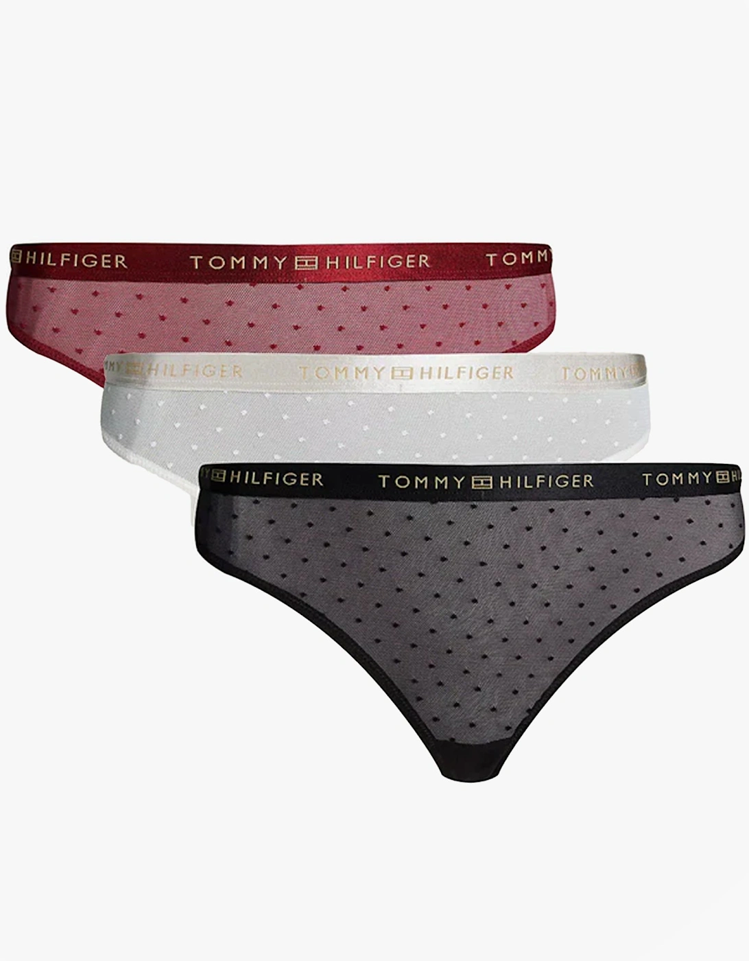 GIFT UNDERWEAR Womens 3 Pack Thongs Multicoloured, 5 of 4