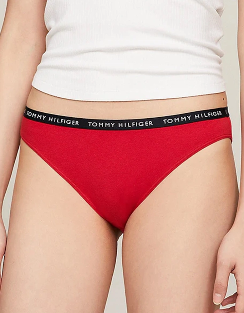 BIKINI 3 Pack Womens Briefs Desert Sky/White/Primary Red