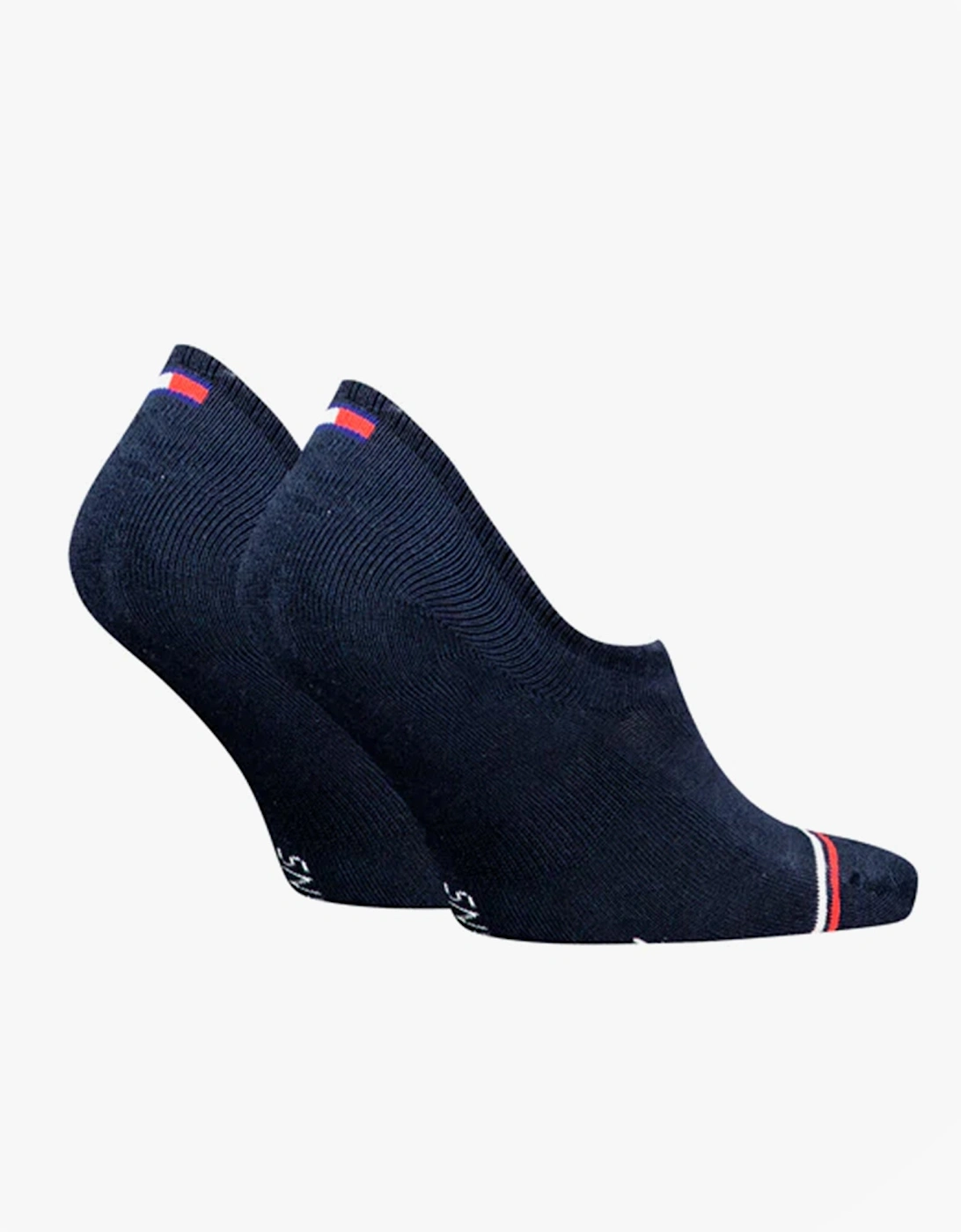 2 Pack Trainer Mens Invisible Socks Navy