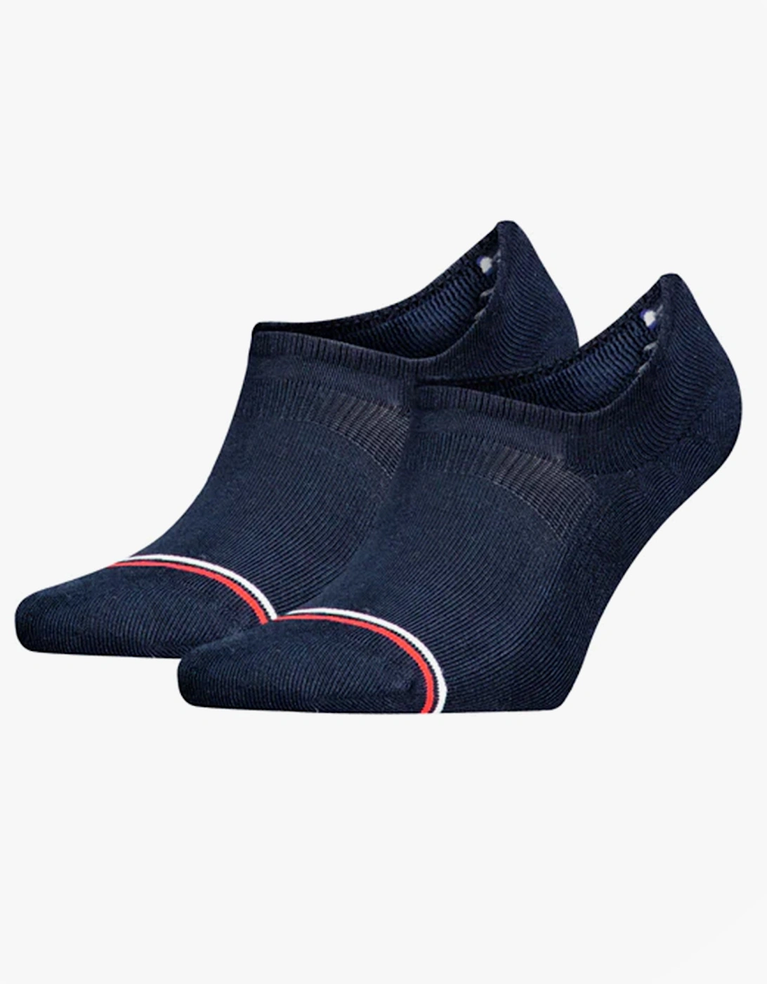 2 Pack Trainer Mens Invisible Socks Navy, 5 of 4