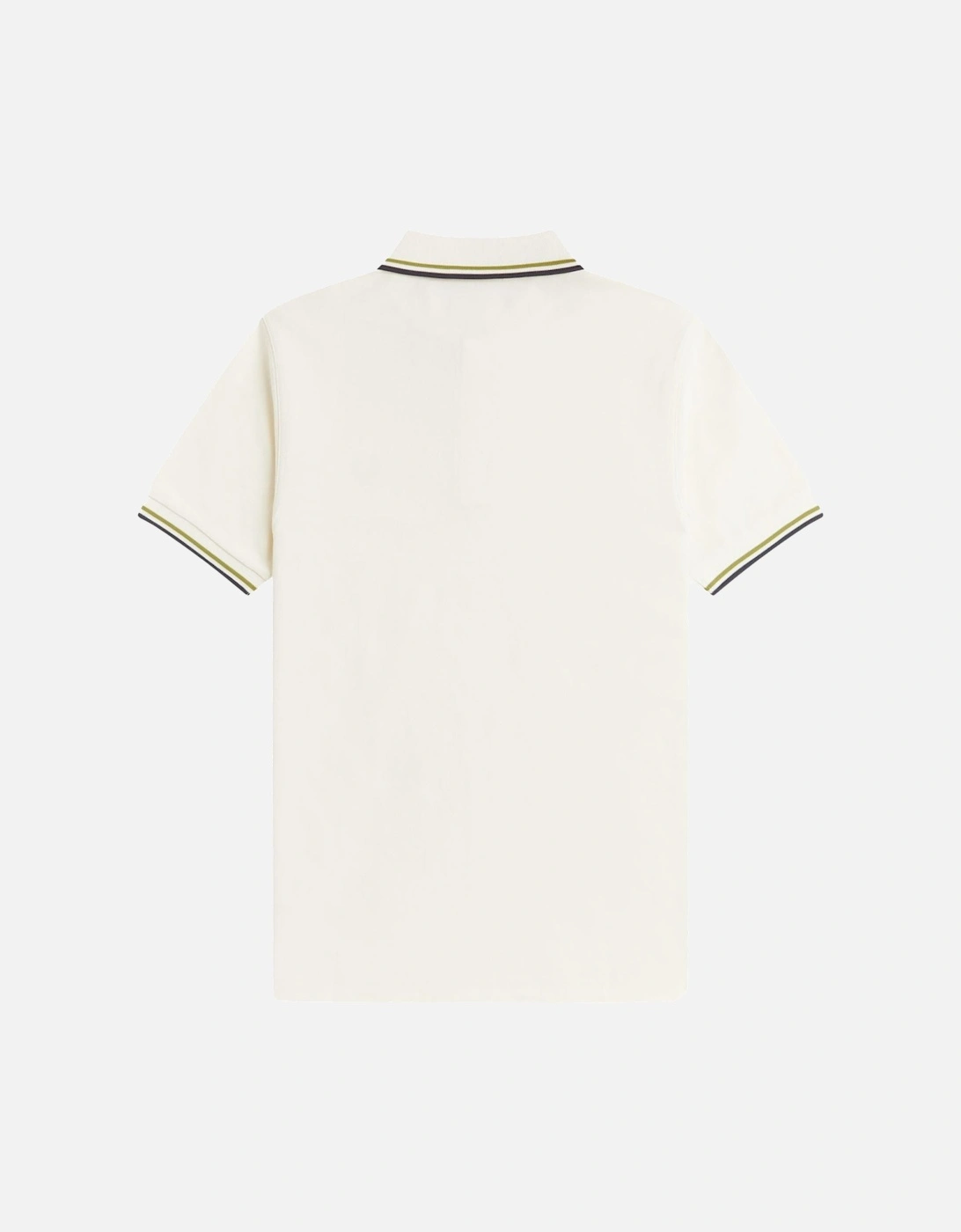 Twin Tipped Polo Shirt Ecru/Tennis Ball Yellow/Anchor Grey