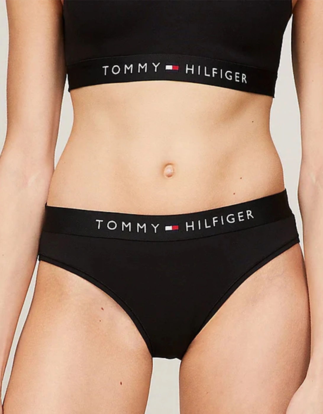 TH ORIGINAL LOGO BIKINI Womens Briefs Black
