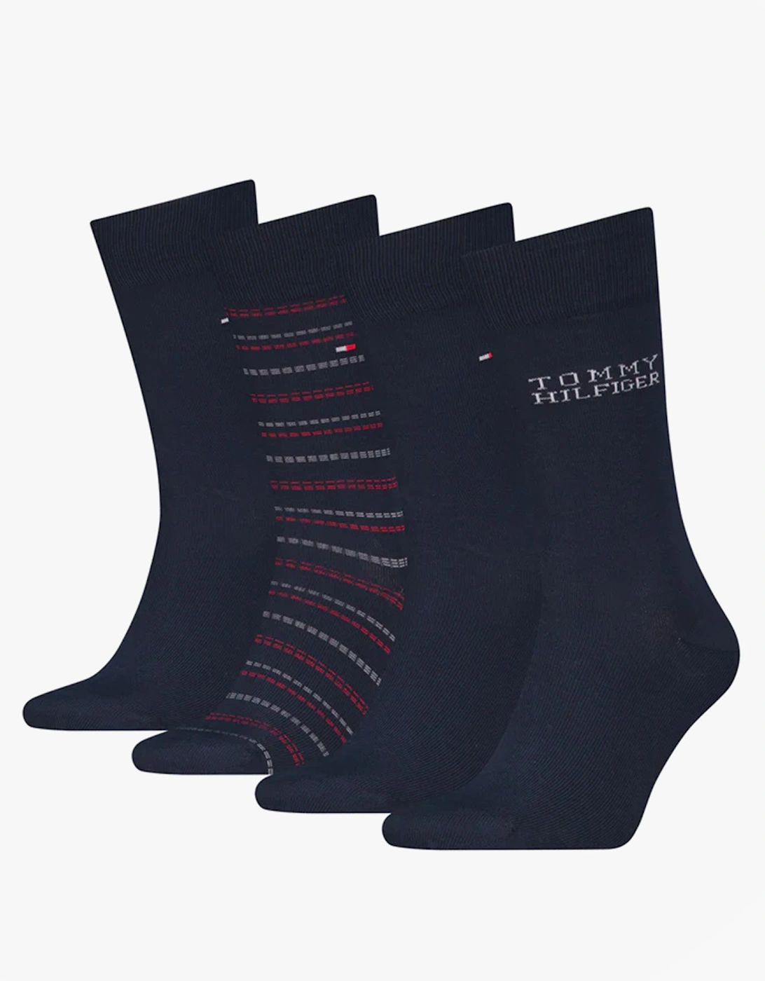 4 Pack Giftboxed Classic Mens Crew Socks Navy, 5 of 4