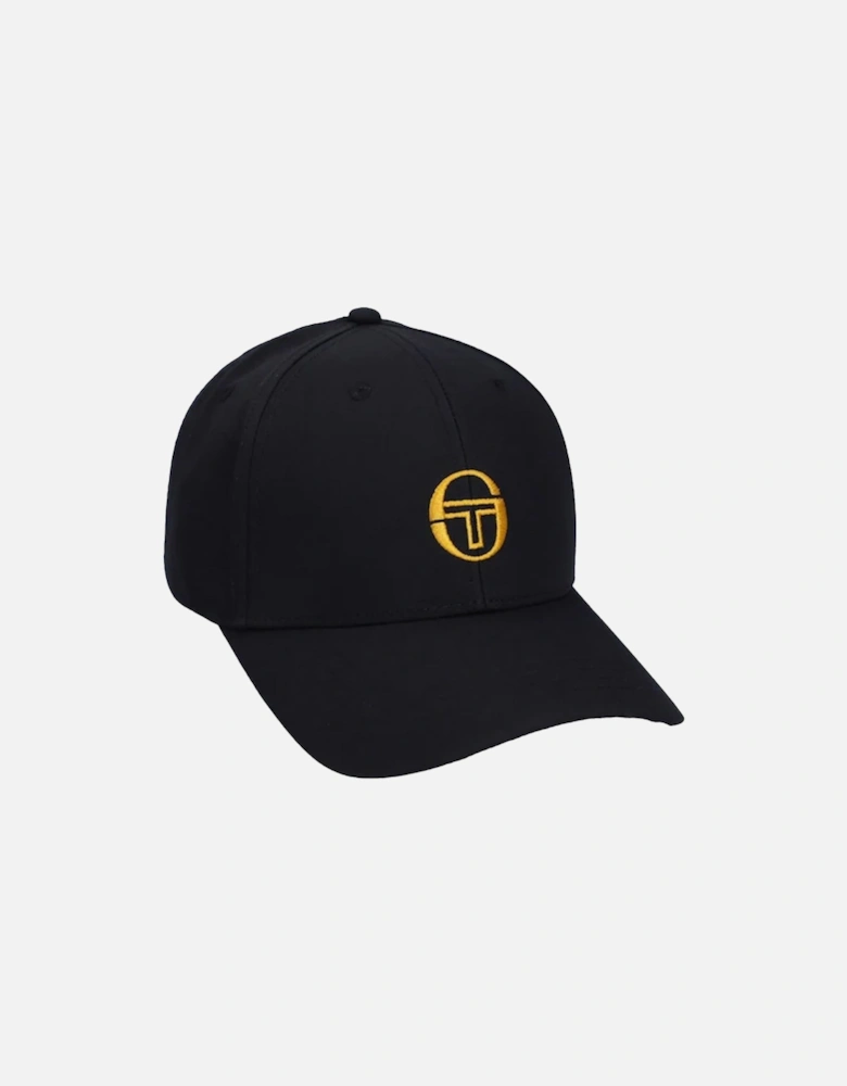 Marz Classic 6 Panel Strapback Cap Black/Old Gold