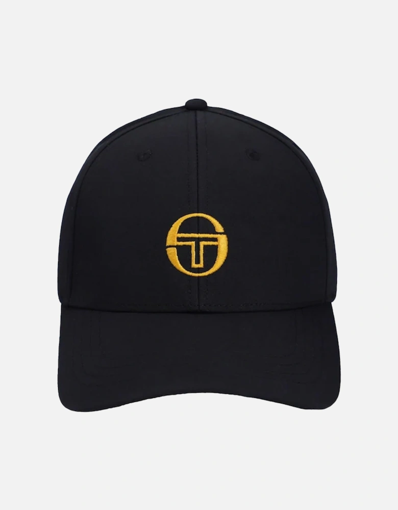 Marz Classic 6 Panel Strapback Cap Black/Old Gold