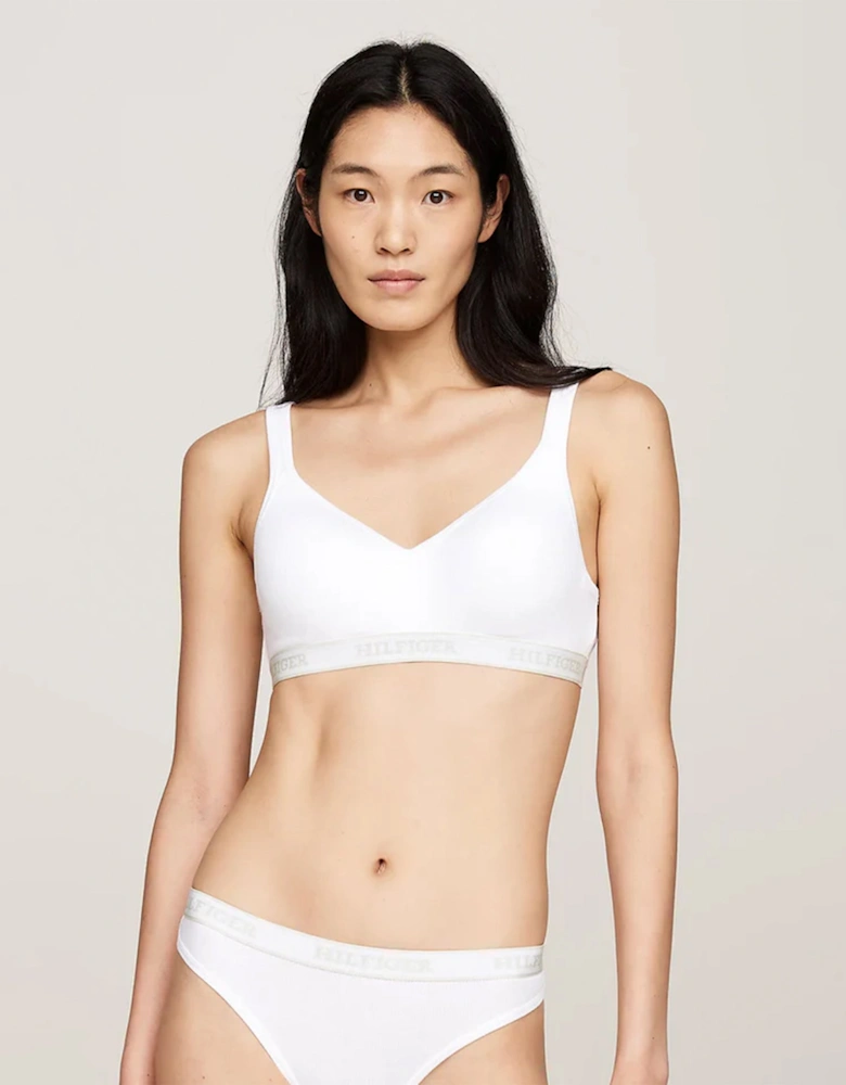MONOTYPE Womens Bralette Lifts White