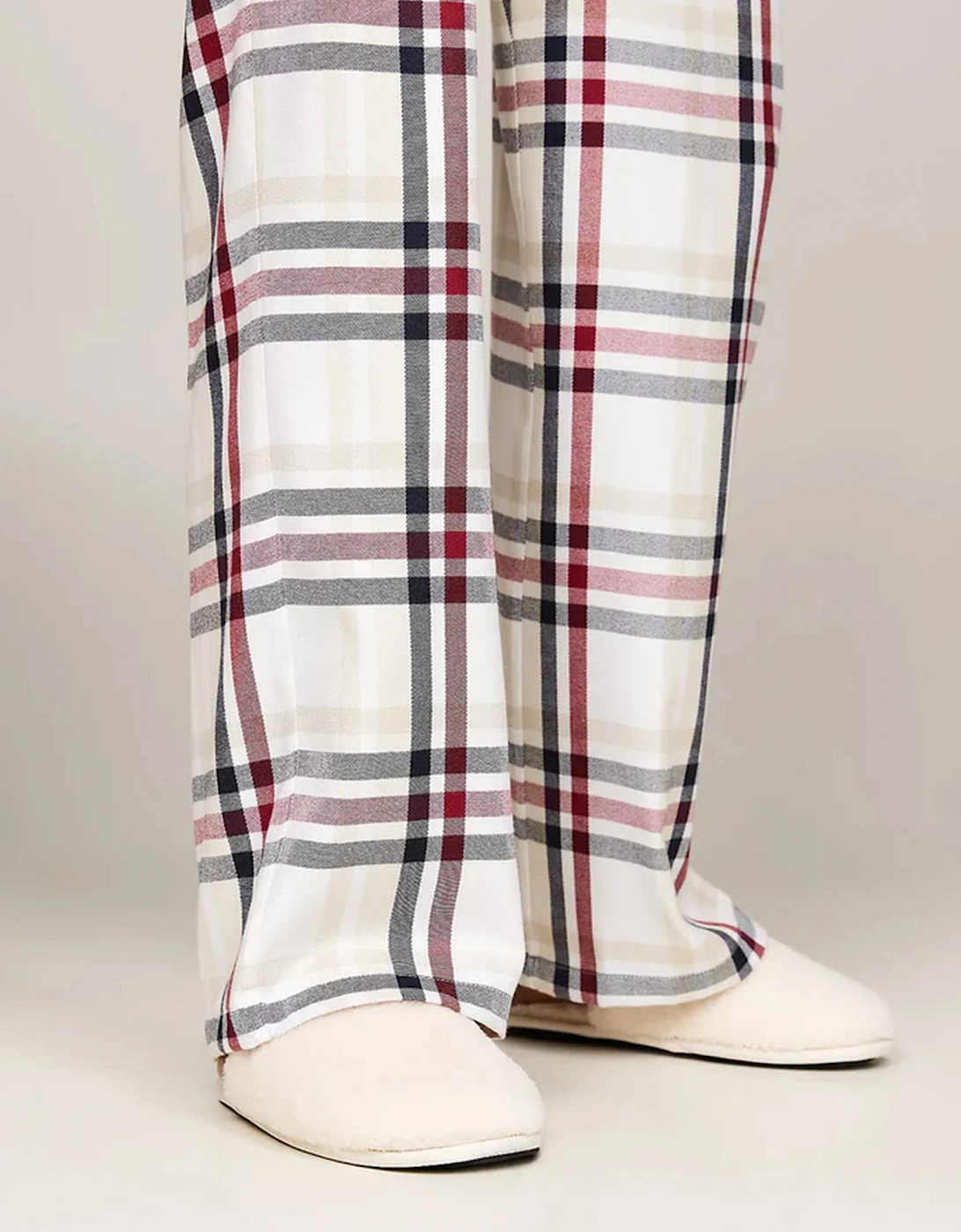 ORIGINAL Womens Pyjamas & Slippers Gift Set Heritage Check Ivory