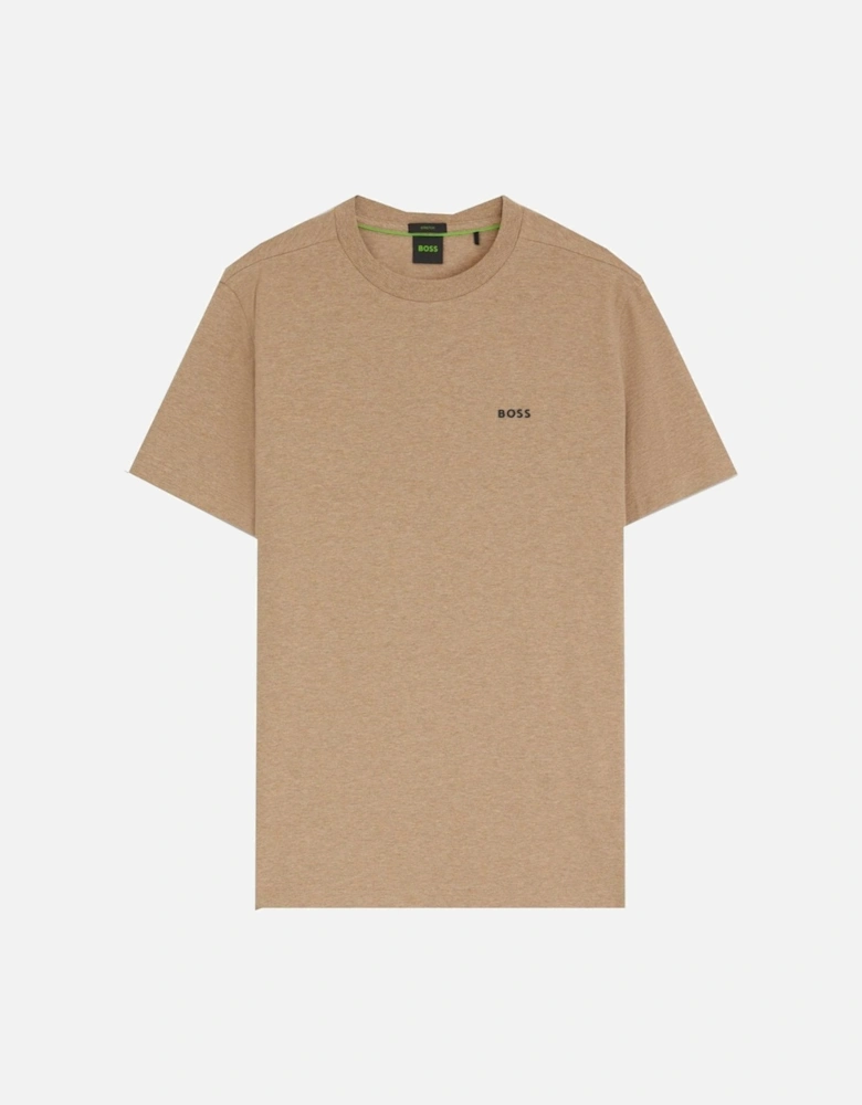 Men's Medium Brown Regular Fit T-shirt.
