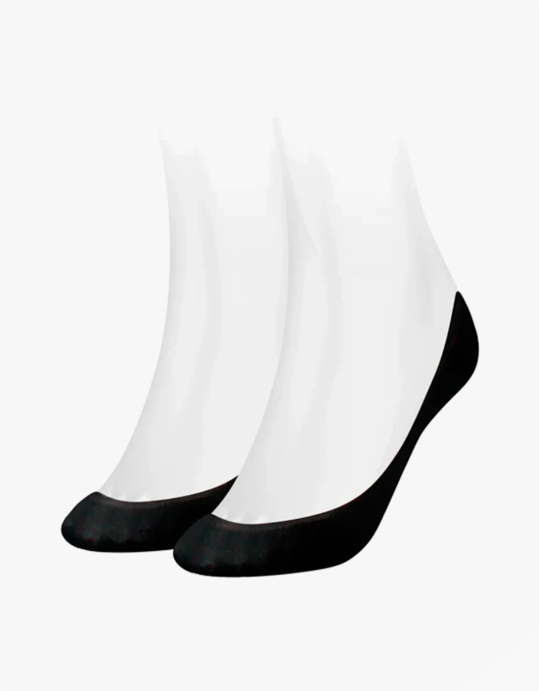 Women's Tommy Hilfiger 2 Pack Womens Ballerina  Socks Black - Size: 6.5/6/8/7.5/7