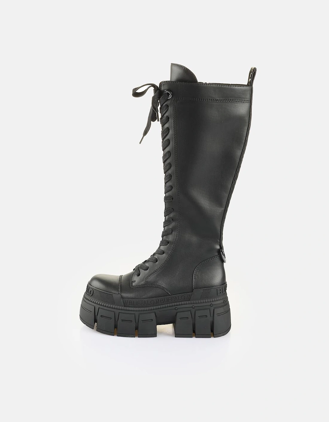 Gospher Lace Up High Women's Black Boots