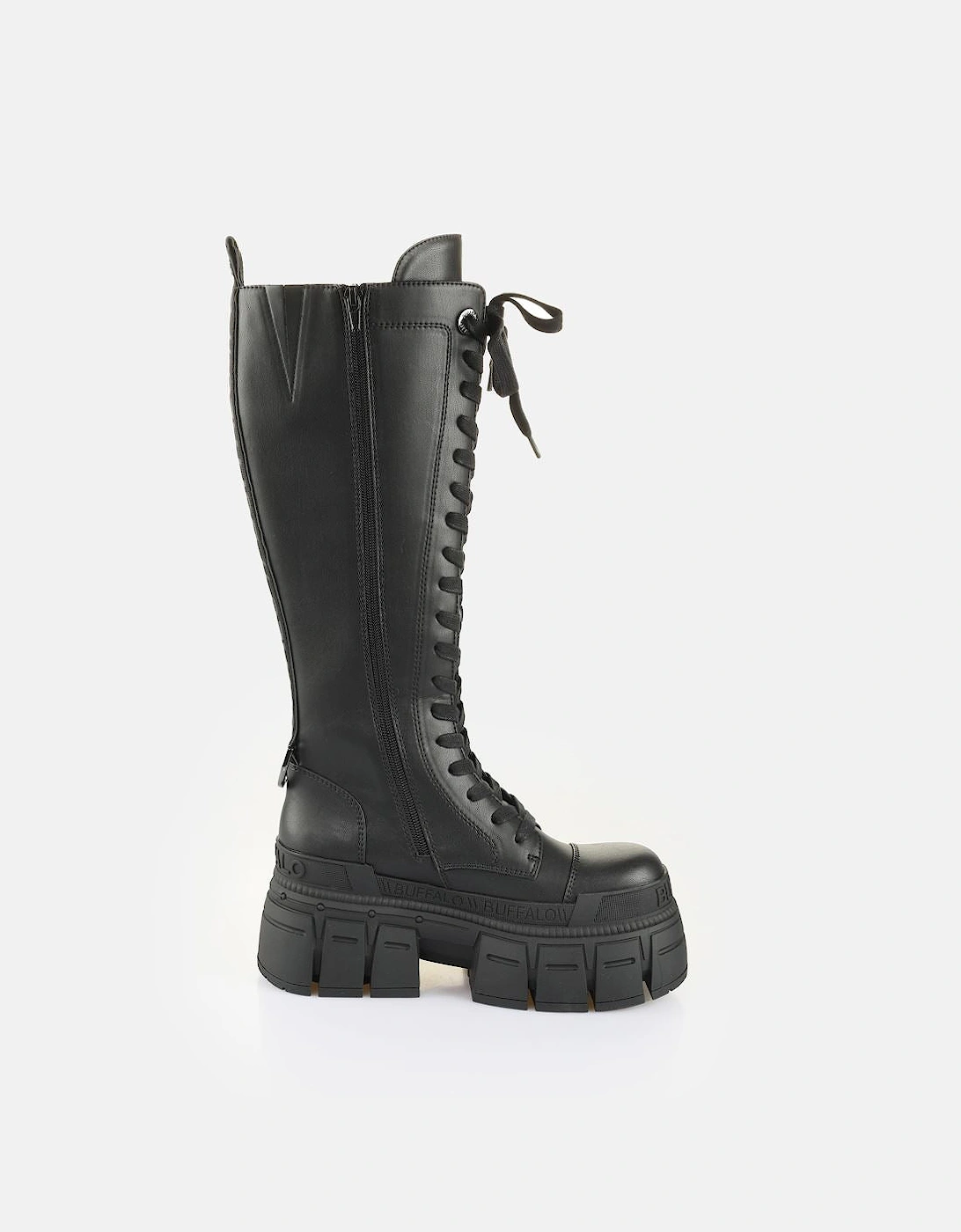 Gospher Lace Up High Women's Black Boots