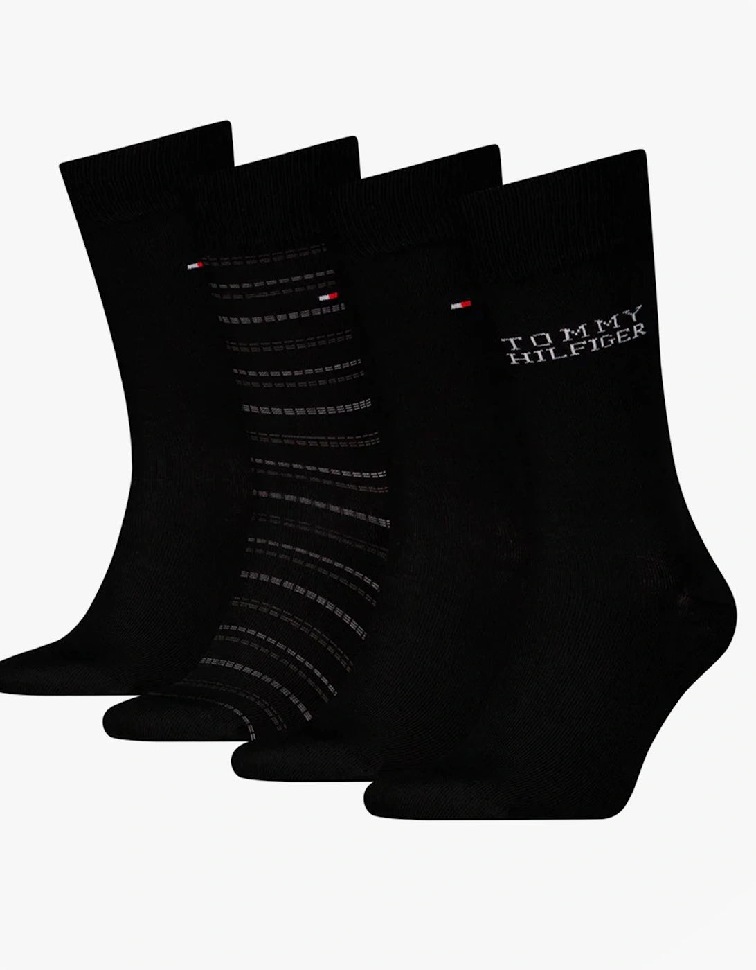 4 Pack Giftboxed Classic Mens Crew Socks Black