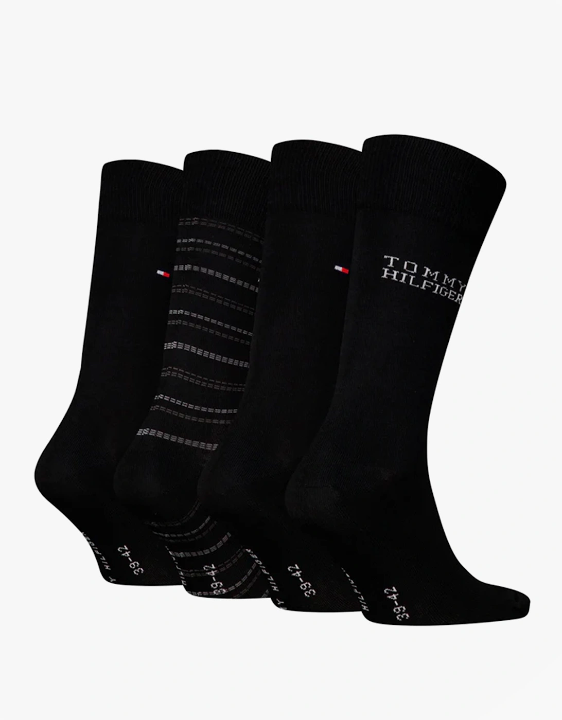 4 Pack Giftboxed Classic Mens Crew Socks Black