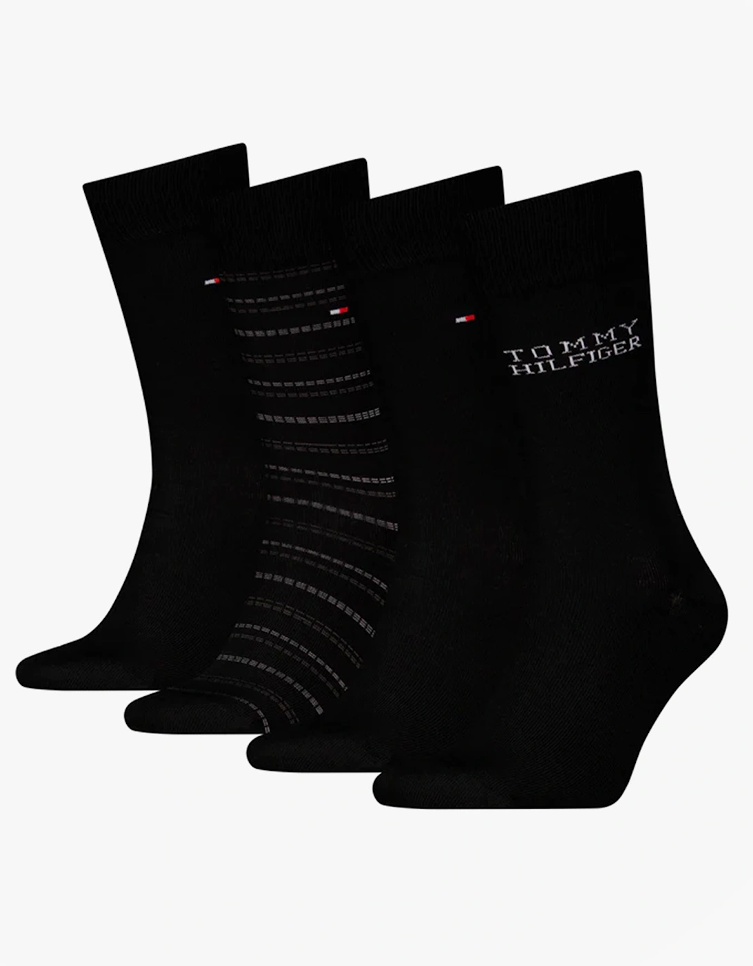 4 Pack Giftboxed Classic Mens Crew Socks Black