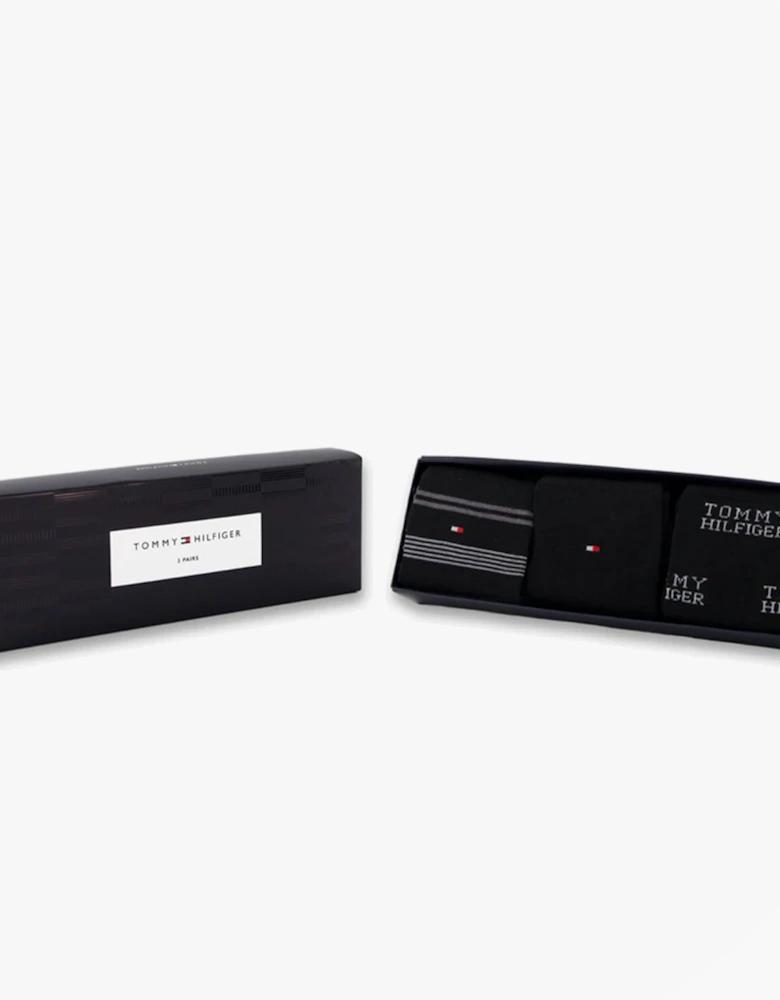 3 Pack Giftboxed Classic Mens Crew Socks Black