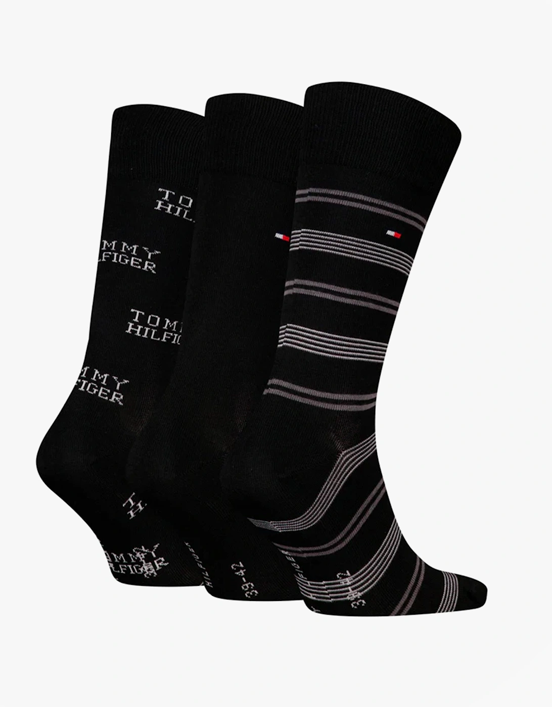 3 Pack Giftboxed Classic Mens Crew Socks Black