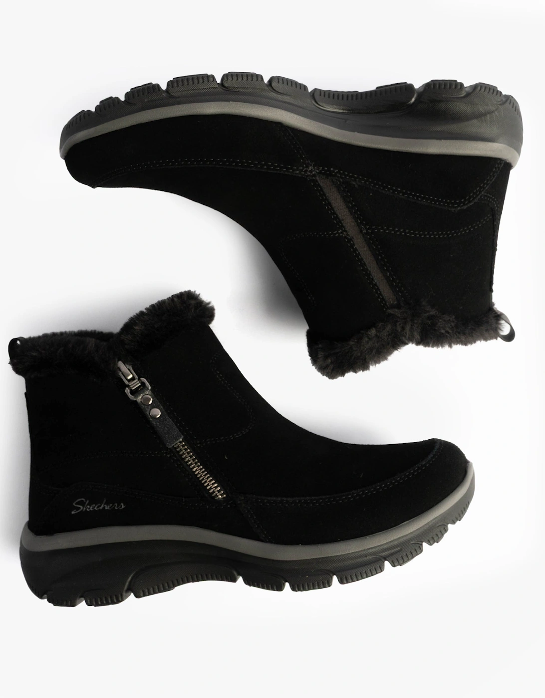 167862/BLK EASY GOING - COOL ZIP Womens Boots Black