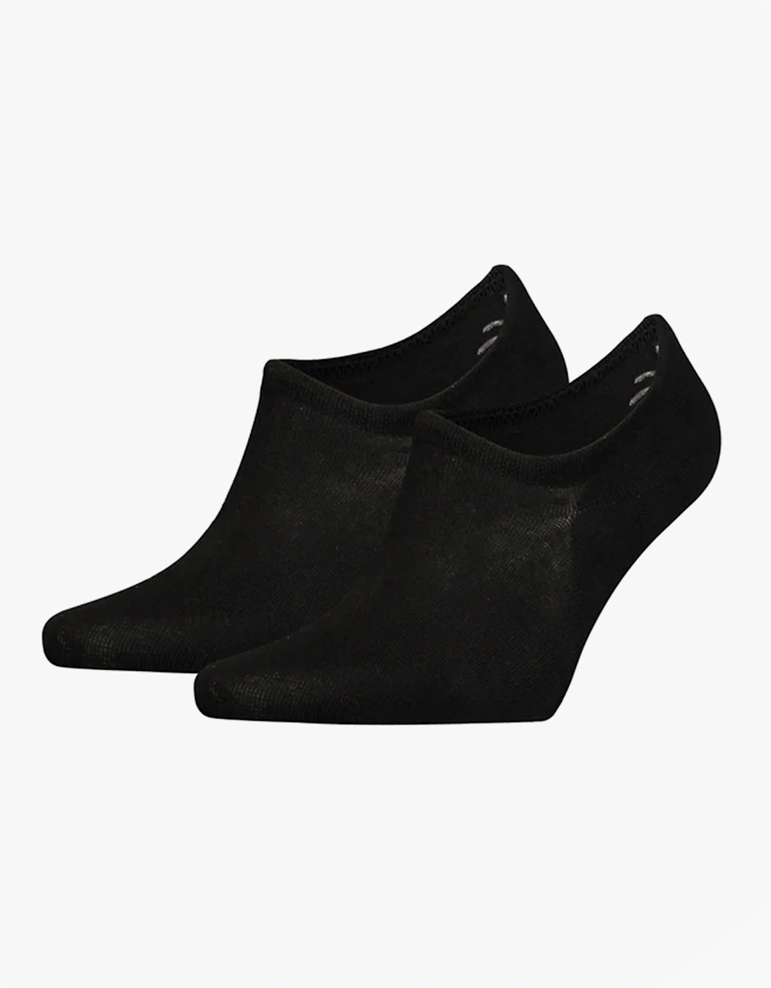 2 Pack Mens Invisible Socks Black, 4 of 3