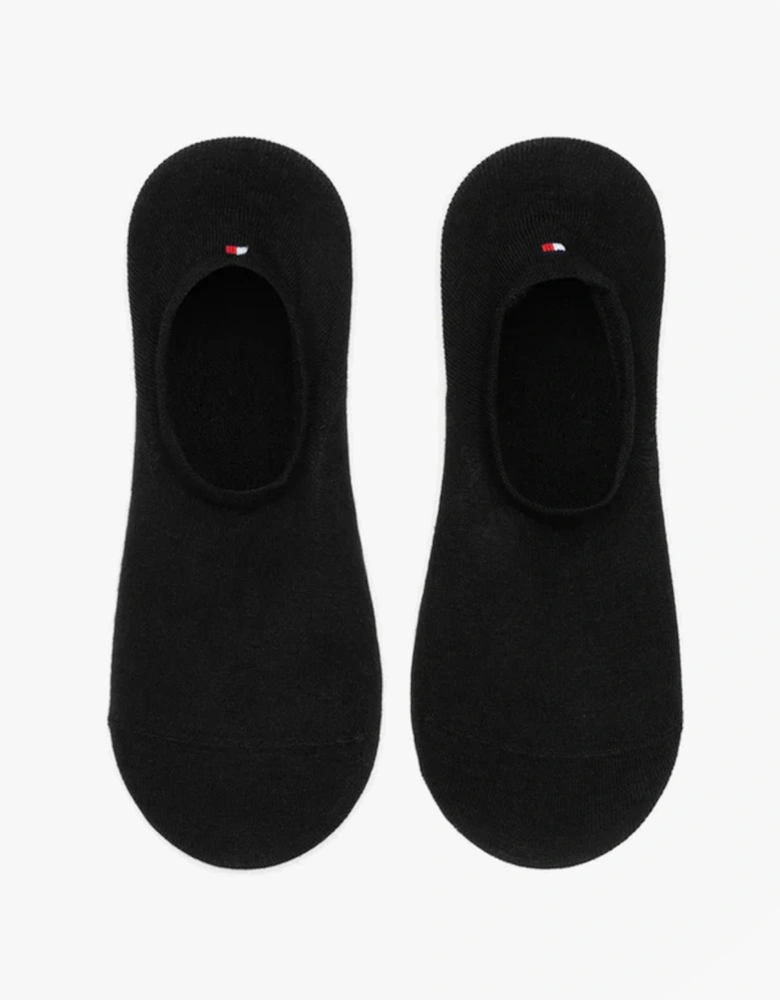 2 Pack Mens Invisible Socks Black