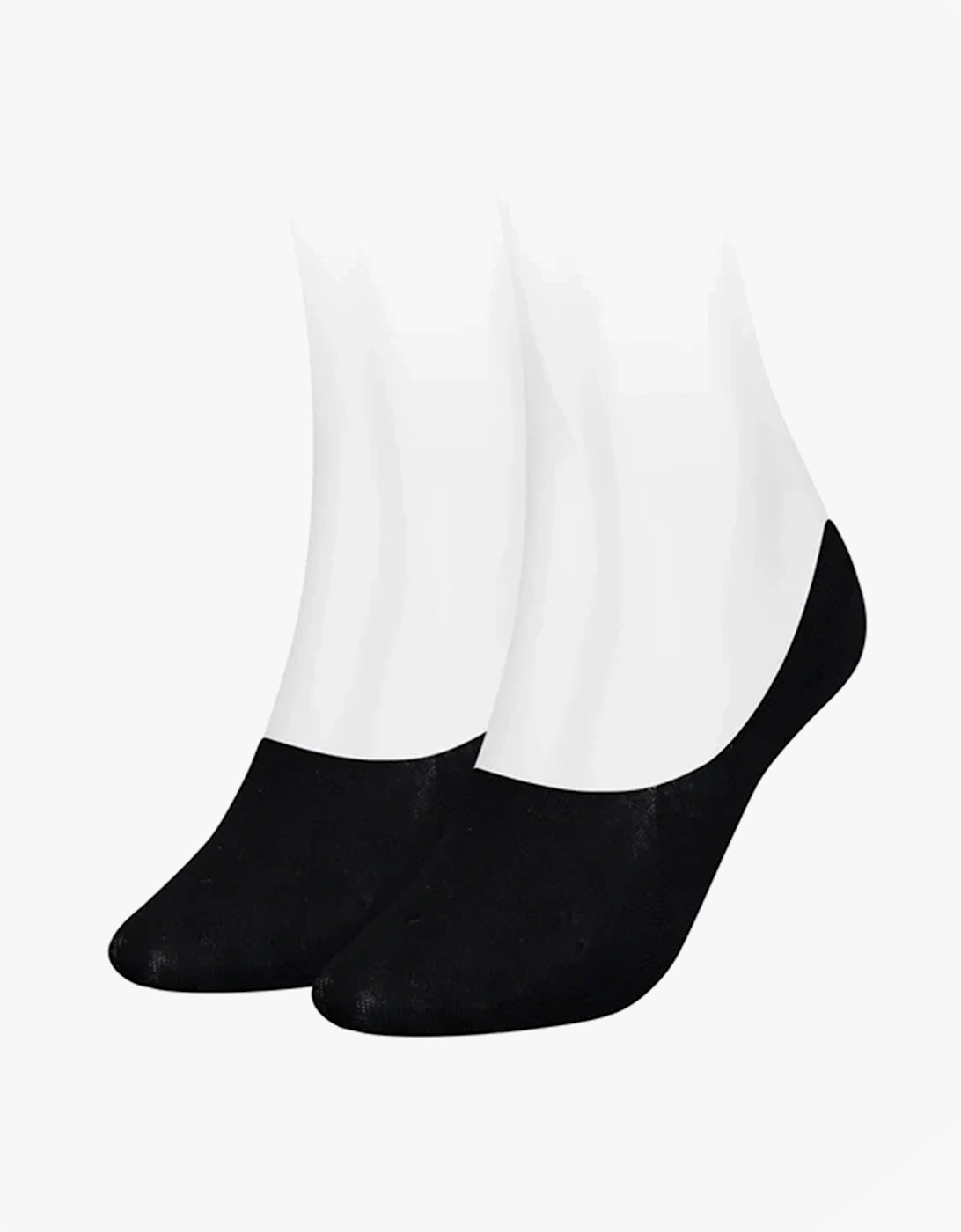 2 Pack Womens Invisible Socks Black, 3 of 2